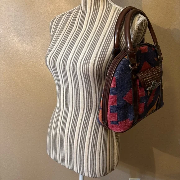 Vintage Laura Gayle Legacy
Southwestern Style Handbag Purse Satchel Shoulder Bag - Picture 5 of 16